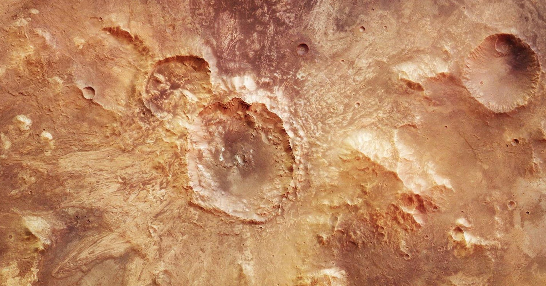 Планета Марс кратеры