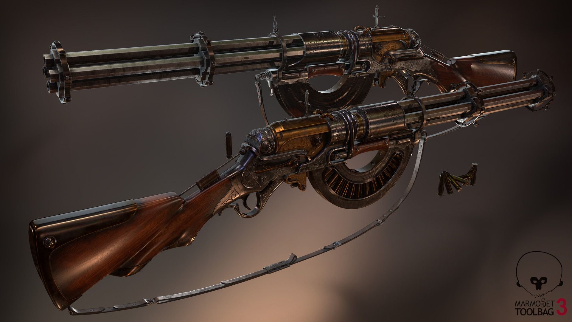 Снайперская винтовка стимпанк