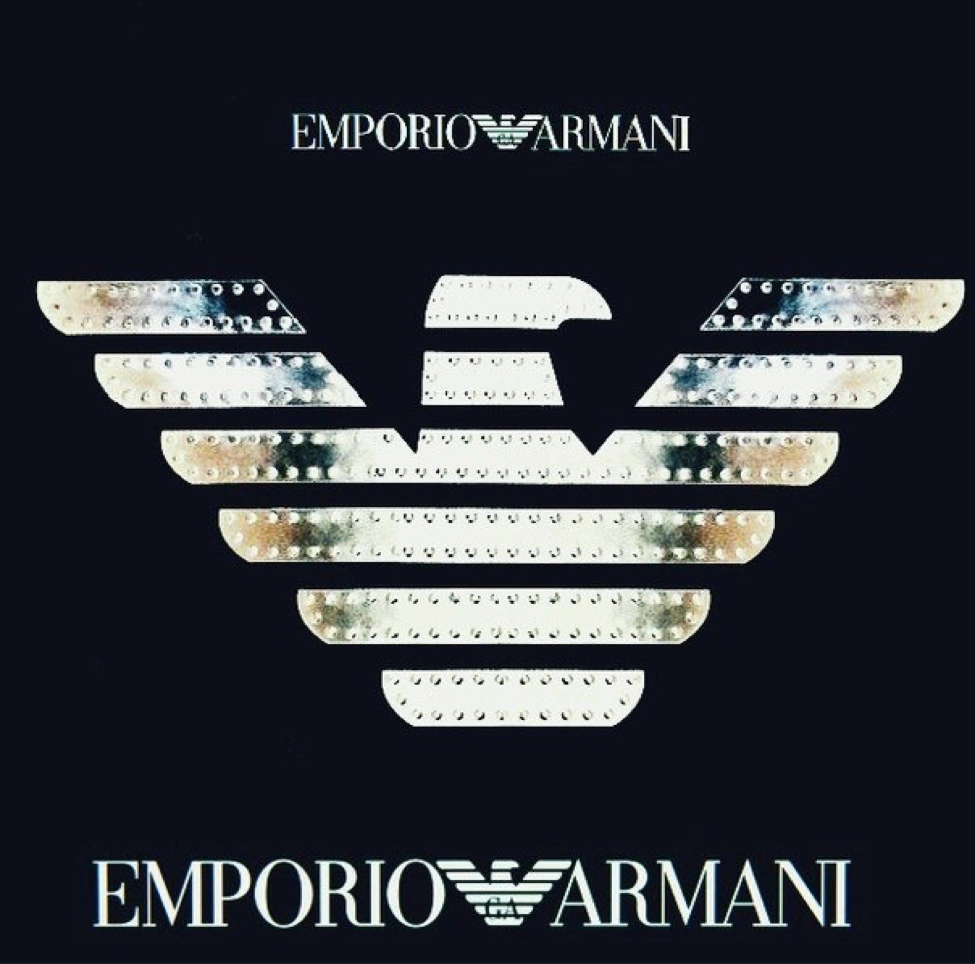 Белый купальник с серебристым лого Emporio Armani, арт. 