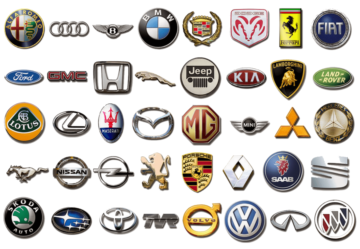 Значки всех марок автомобилей