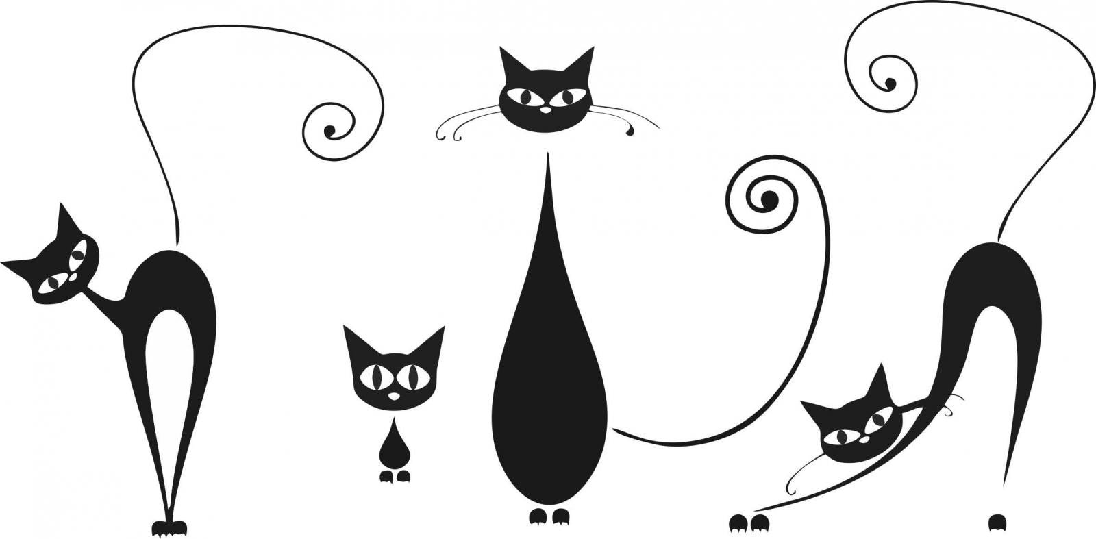Черный кот распечатать. Трафарет кошки. Трафареты котов для декора. Трафареты кошек для декора. Шаблоны кошек на стену.