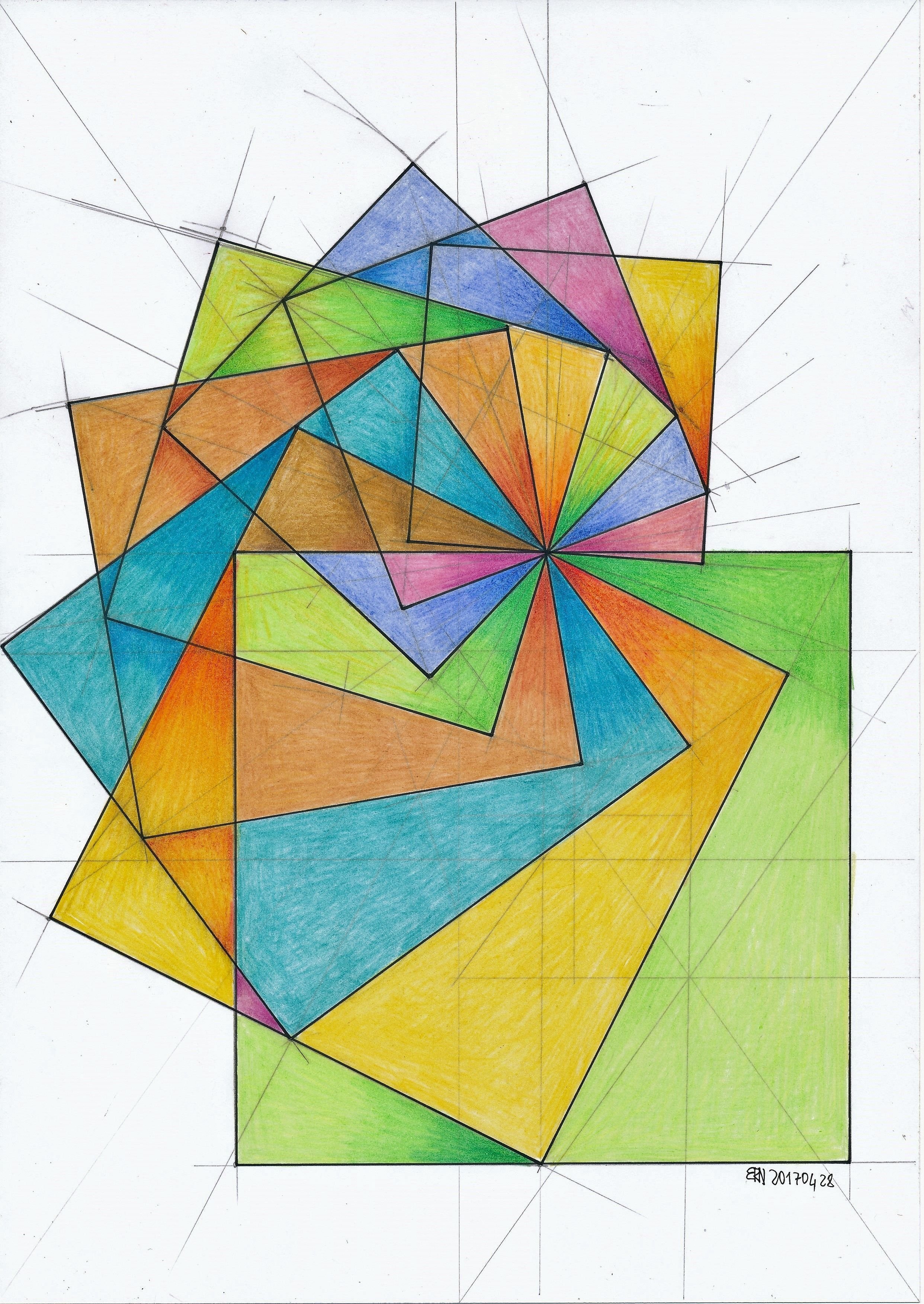 Рисунки геометрические абстрактные - 66 фото