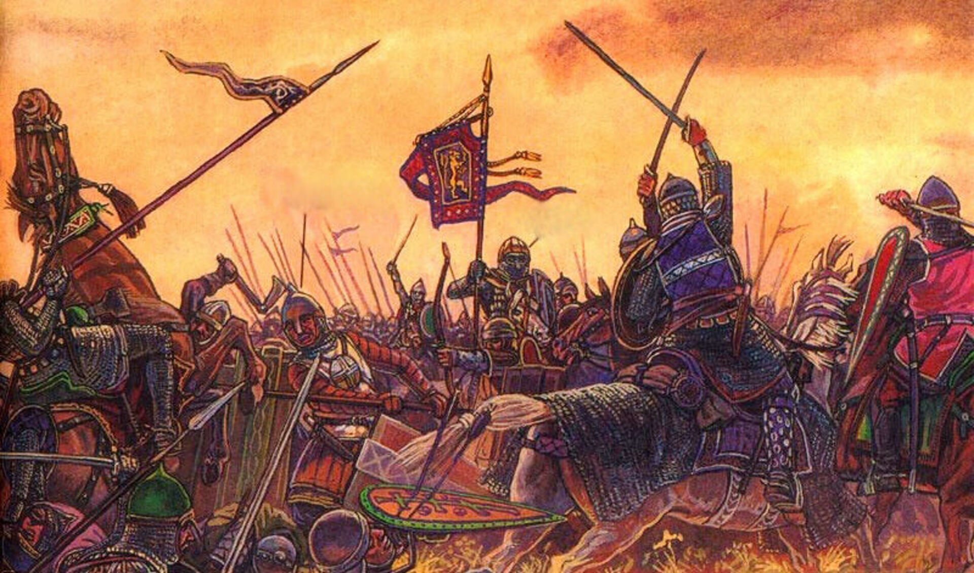 Битва 12 века. Липицкая битва 1216. Битва на реке Липице 1216. Липицкая битва 1176. 1216 Липецкая битва картина.