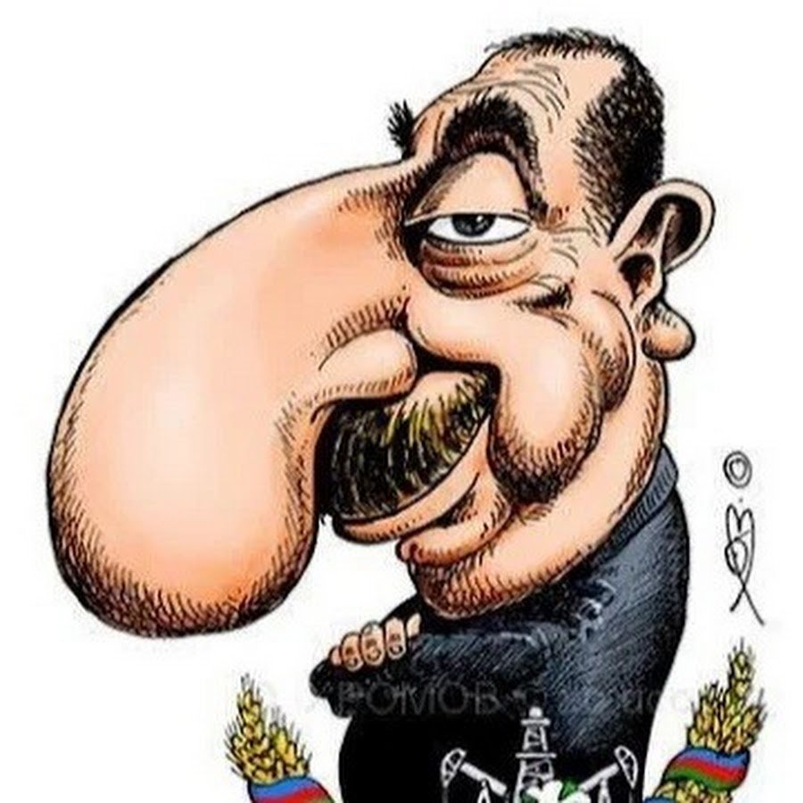 Армяне подлый народ. Карикатура Илхам Алива.