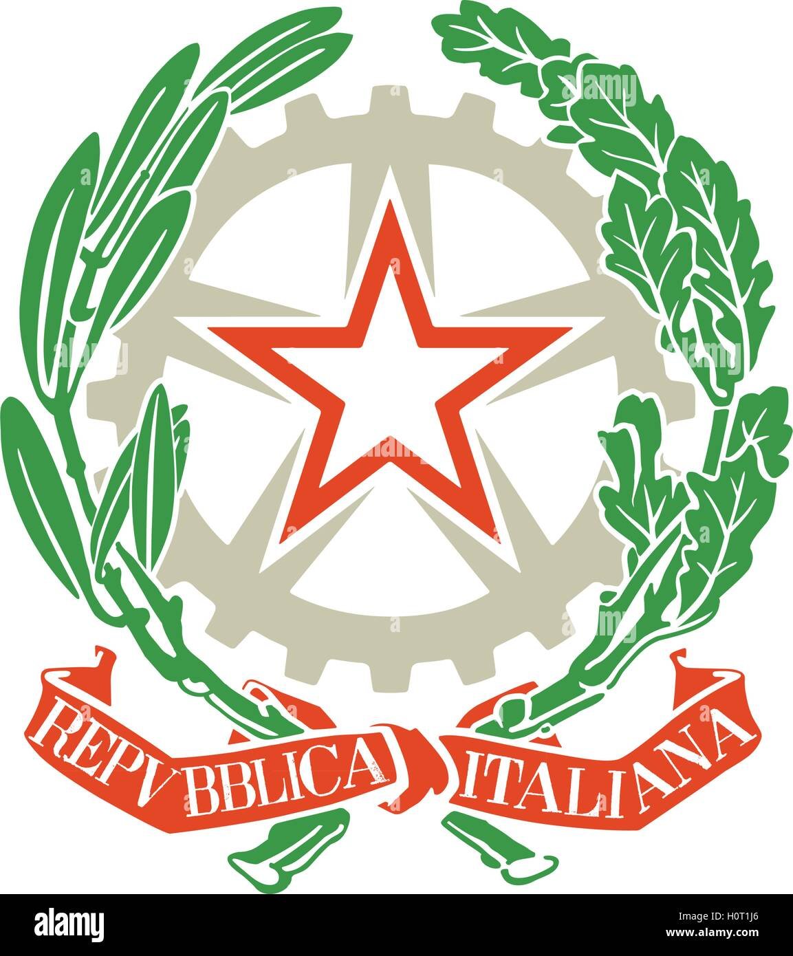 Герб италии раскраска