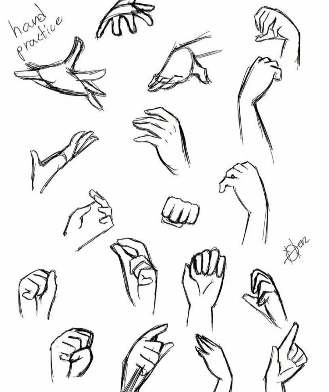 Рисунок жесты рук