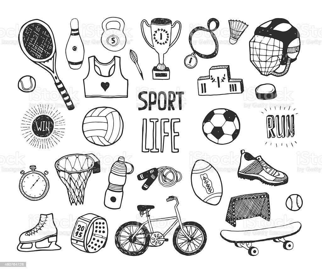 Спорт для жизни необходим рисунки - 55 фото