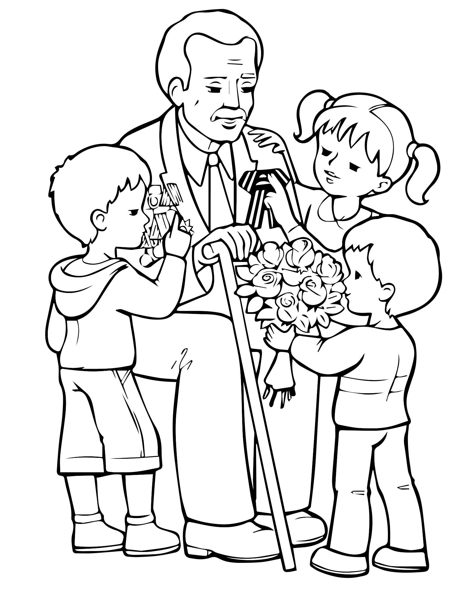 1 мая бабушке. Рисунок ко Дню пожилого человека. Ветеран раскраска для детей. Дедушка раскраска для детей. Рисунок на день пожилых.