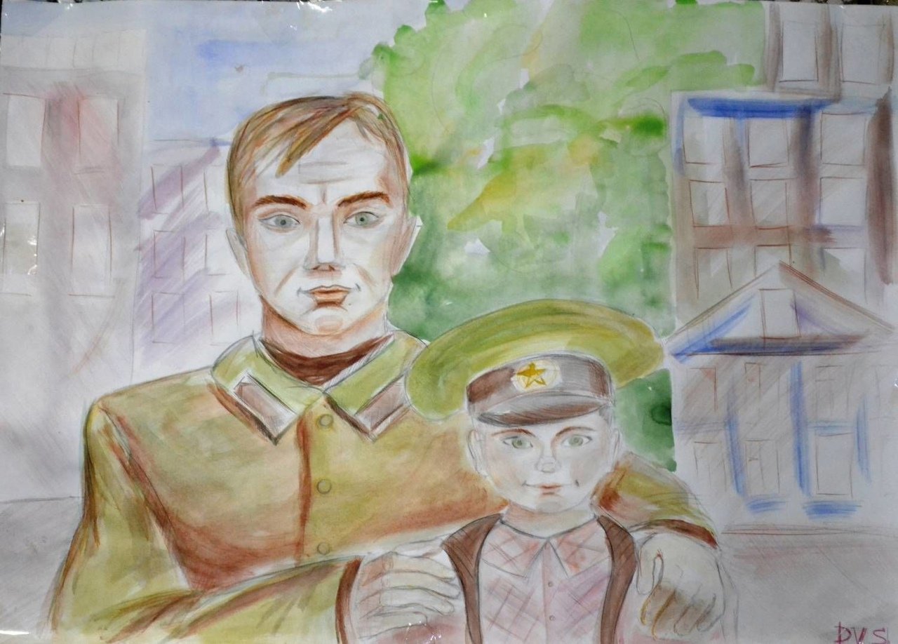 У нас есть герой папа. Армия глазами детей. Военный рисунок. Рисунки на военную тему. Рисунок на военную тему для детей.