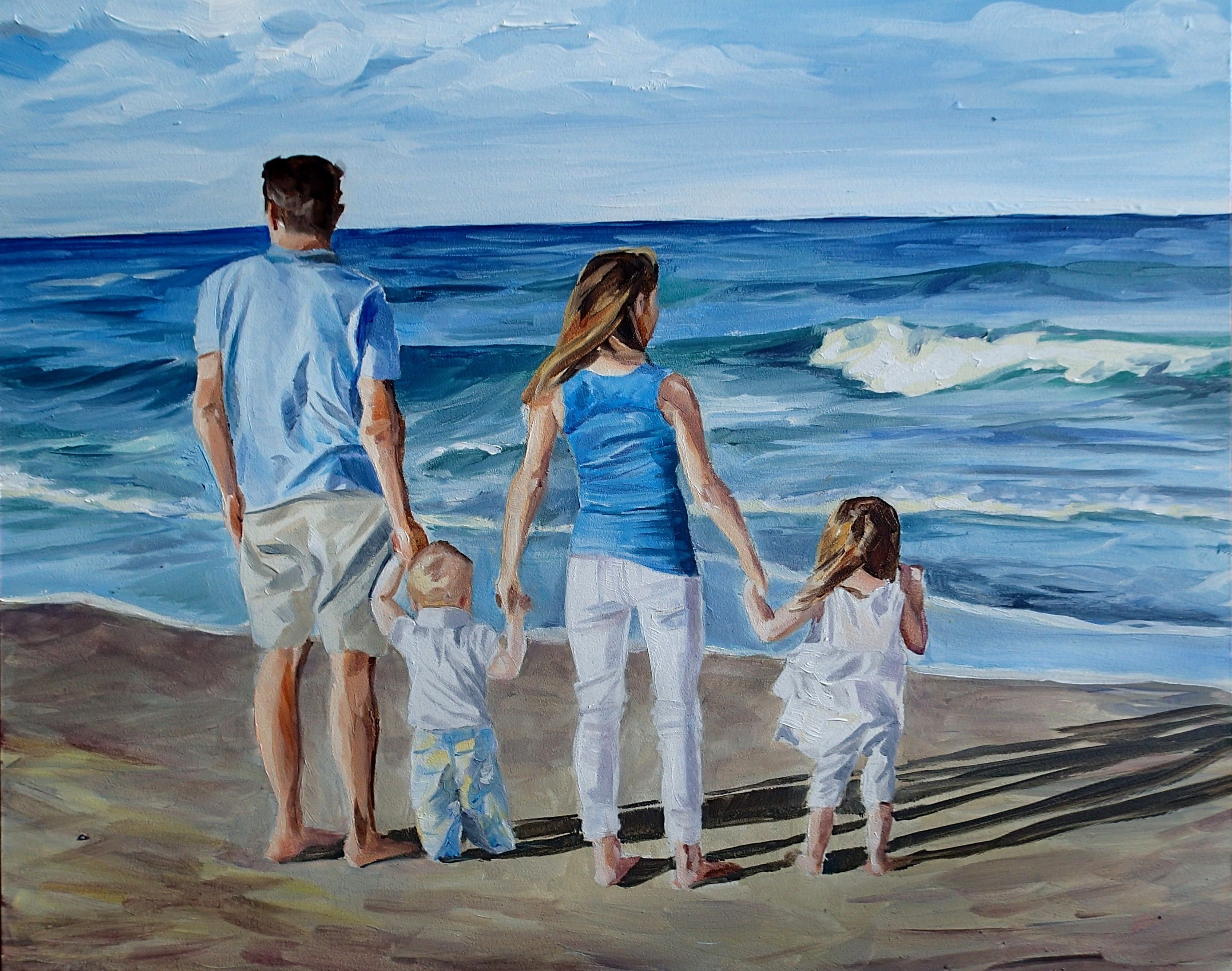 Будущем счастливая семья. Картина семья. Картина счастливая семья. Картина семья на море. Портрет счастливой семьи.