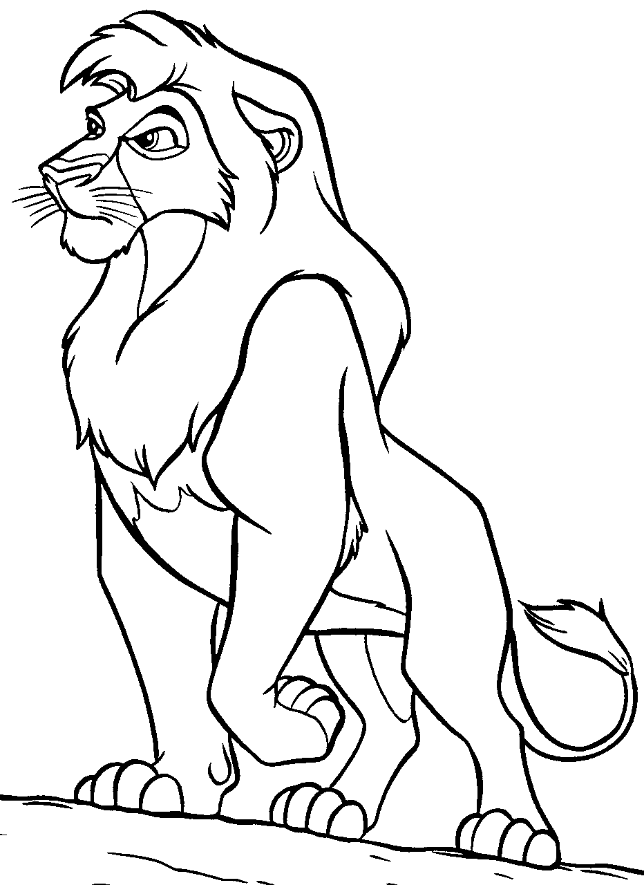 Рисунок король лев кову