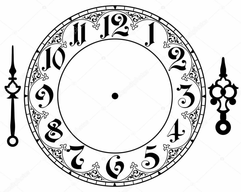 Часы без стрелок стрелками. Циферблат с орнаментом. Трафарет старинные часы. Циферблат часов на прозрачном фоне. Красивые цифры для новогодних часов.