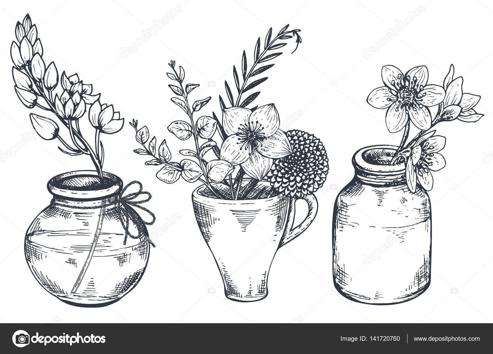 Рисунок гипсовой вазы - 61 фото