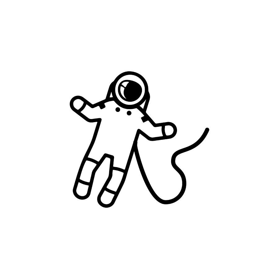 Маленький космонавт рисунок
