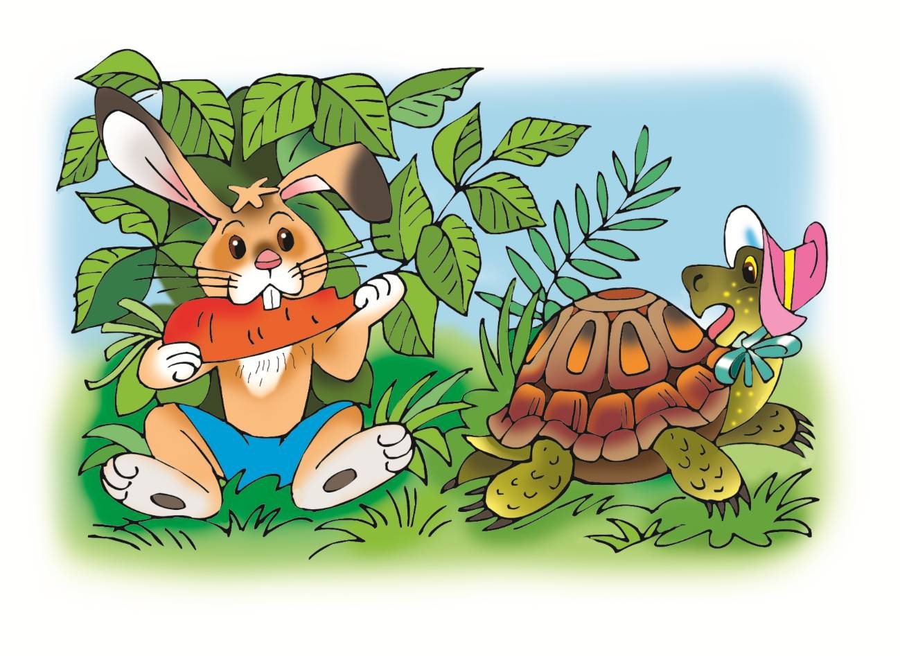 Заяц и черепаха читать. Черепашка и заяц. Иллюстрация заяц и черепаха. Заяц и черепаха рисунок. Заяц и черепаха раскраска.