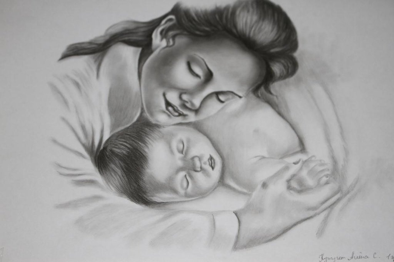 Материнство 4 класс изо презентация поэтапное рисование. Рисунок на тему материнство. Материнство рисование. Красивый рисунок для мамы. Нарисовать материнство.