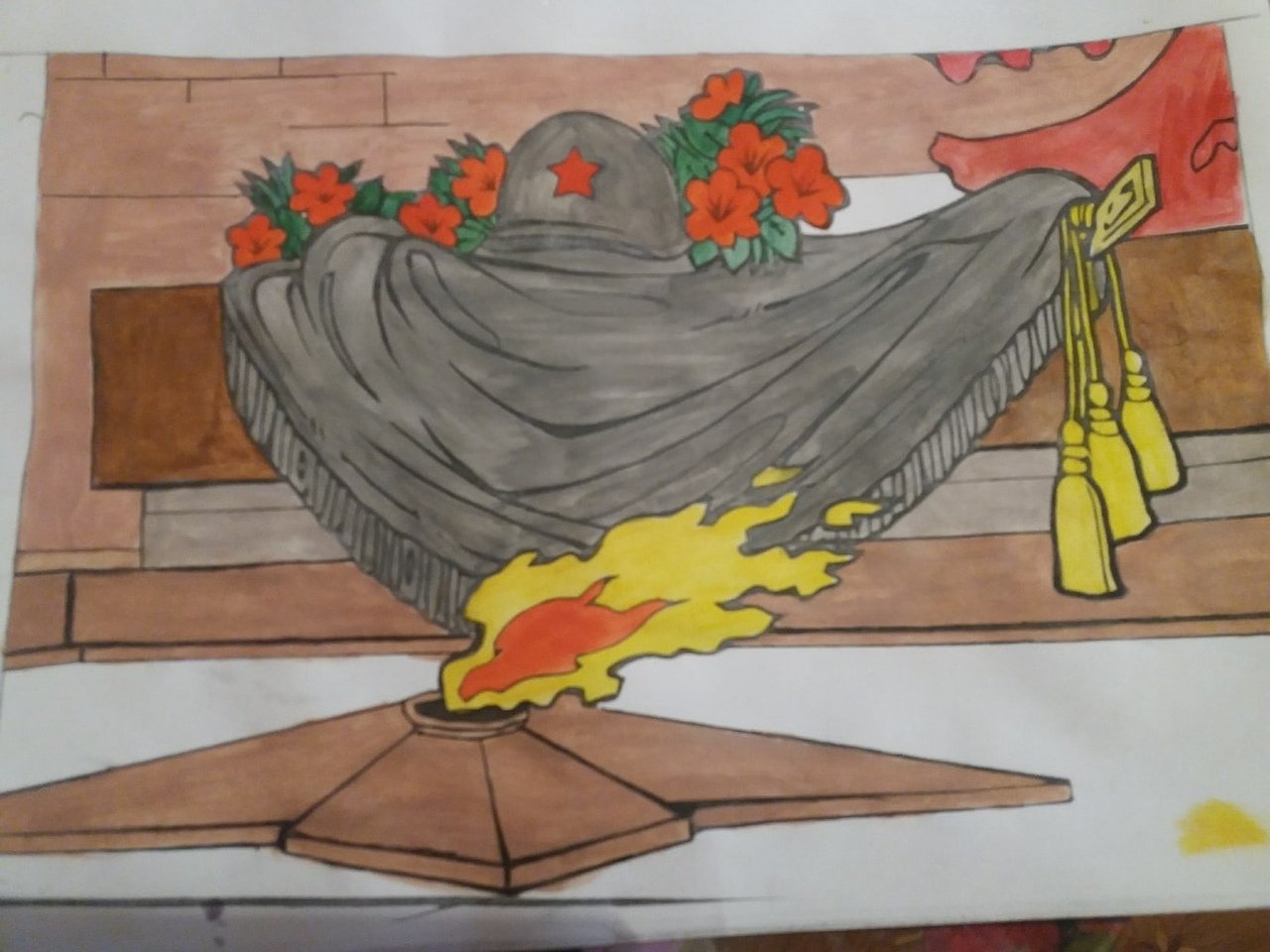 Картинка вечный огонь к 9 мая. Вечный огонь Дзержинск рисунок. Рисование вечный огонь. Рисунок на тему вечный огонь. Рисунок на 9 мая вечный огонь.