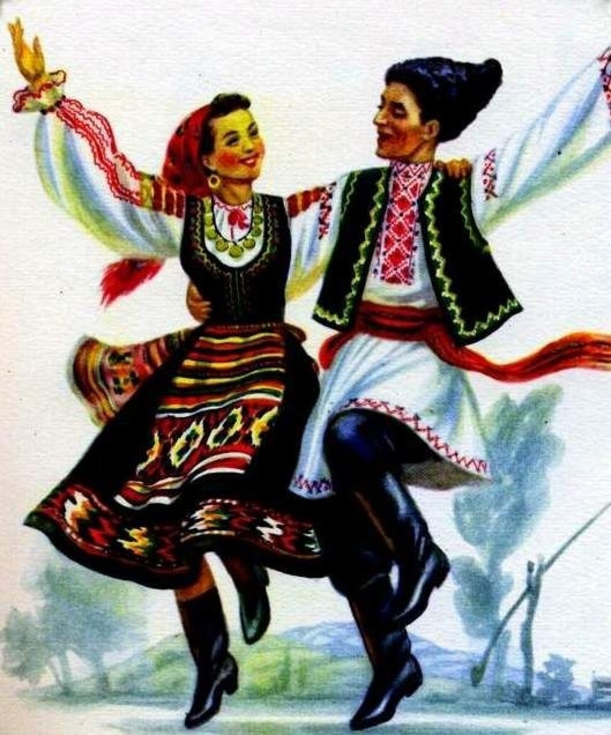 Молдавский национальный костюм рисунок