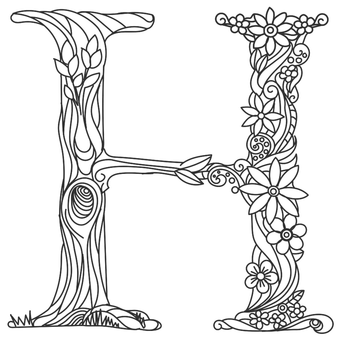 Славянский алфавит раскраска