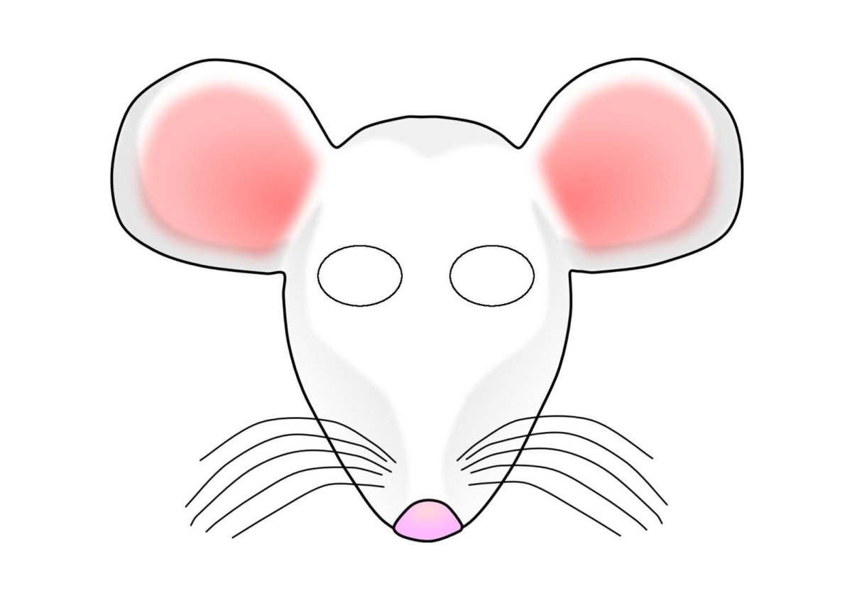 Морда мышки рисунок