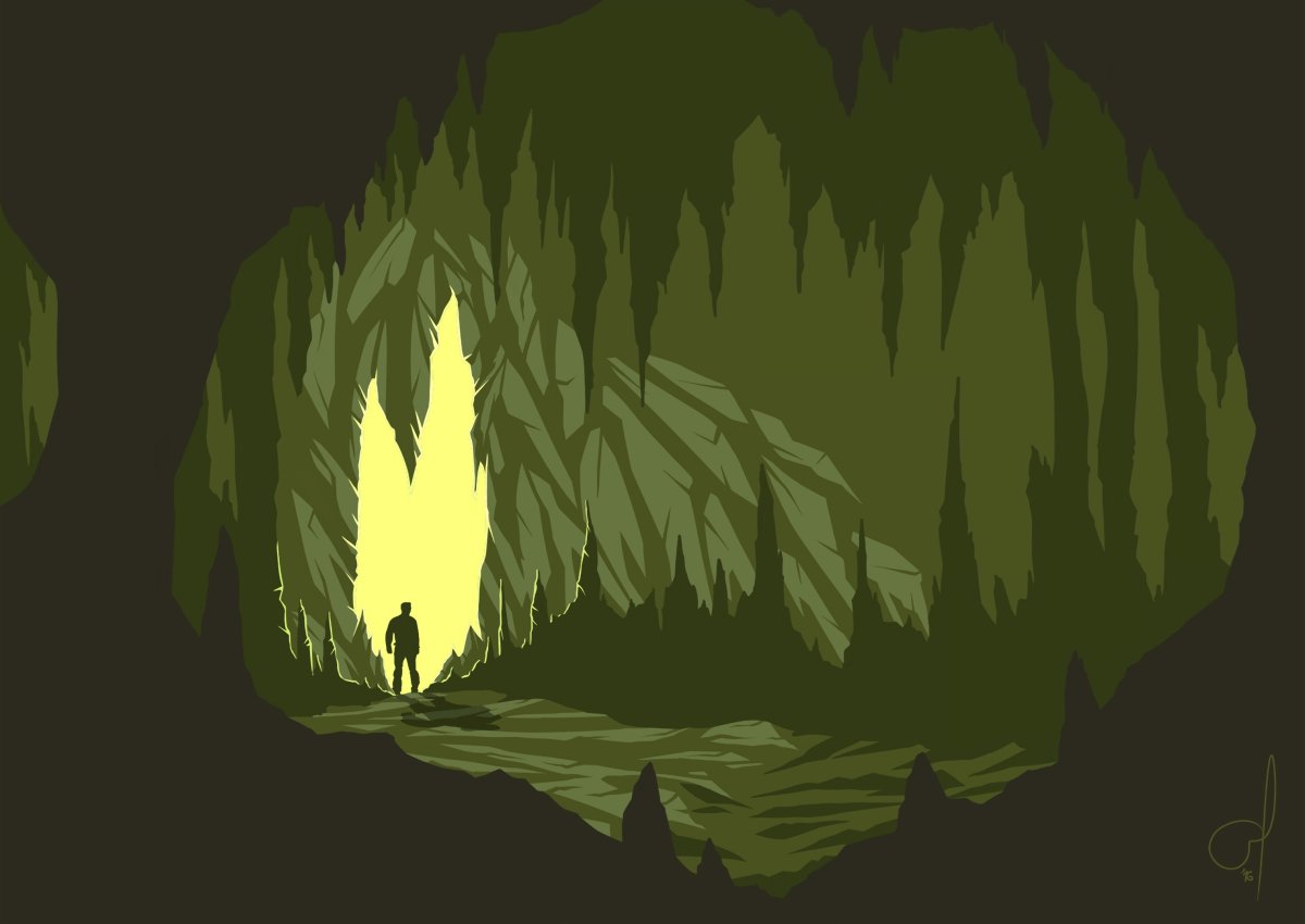 Пещера нарисованная