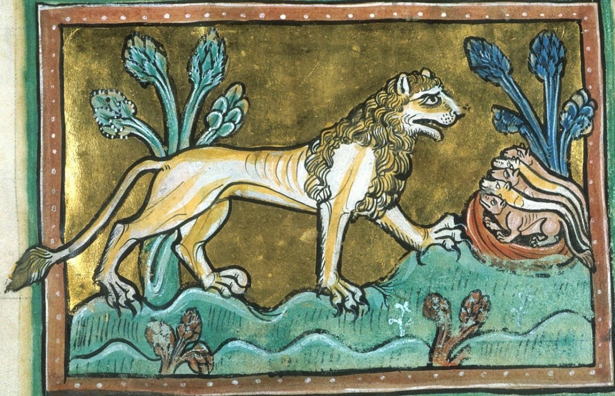 Рисунки средневековые животных