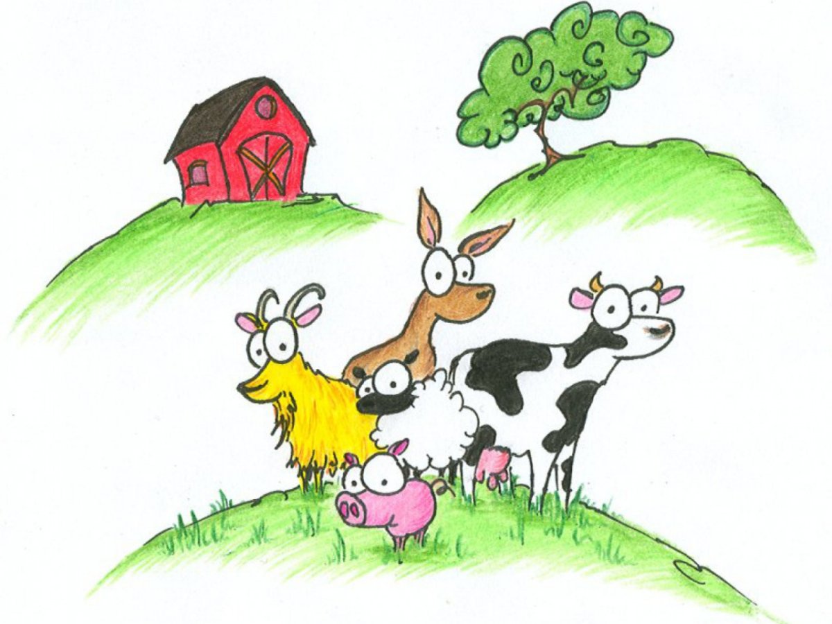 Рисунок на тему животноводство