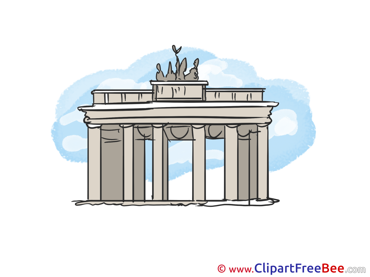 Бранденбургские ворота рисунок карандашом для срисовки