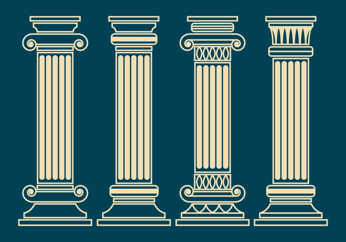 Римские колонны рисунок