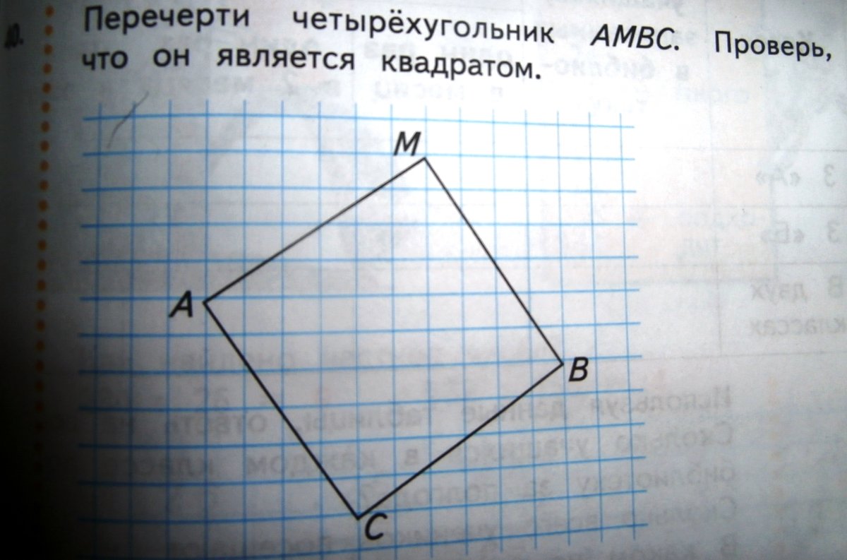 Четырехугольник с одним прямым углом рисунок