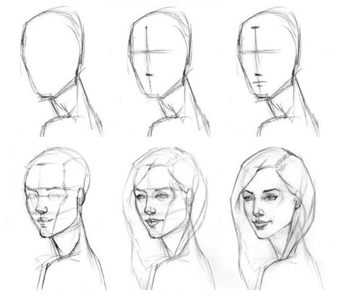 Рисование правильно. Наброски лица человека. Портрет человека карандашом поэтапно. Скетчи для начинающих лицо. Уроки рисования человека для начинающих.