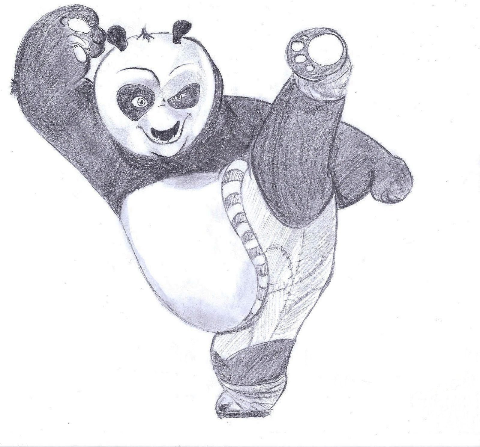 Легкий персонаж для срисовки. Кунфу Панда. Кунфу Панда рисунок карандашом. Картинки для срисовки из мультиков.