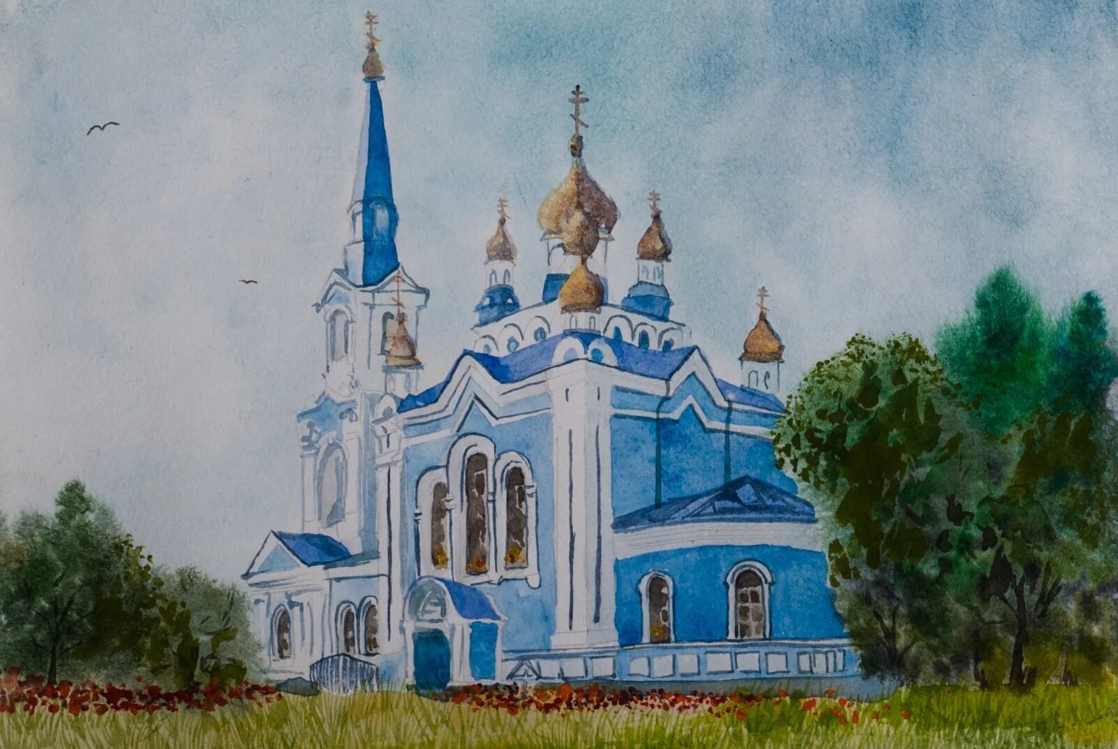 Церковь рисунок в цвете - 60 фото