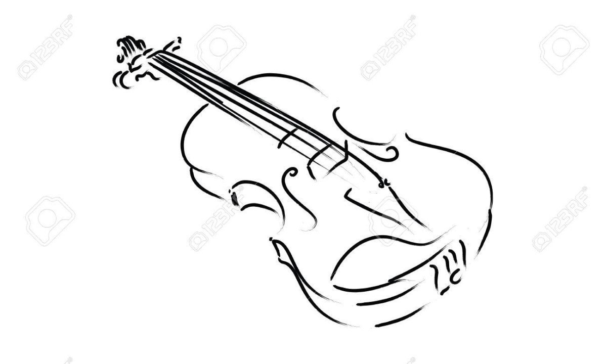 Строение скрипки рисунок