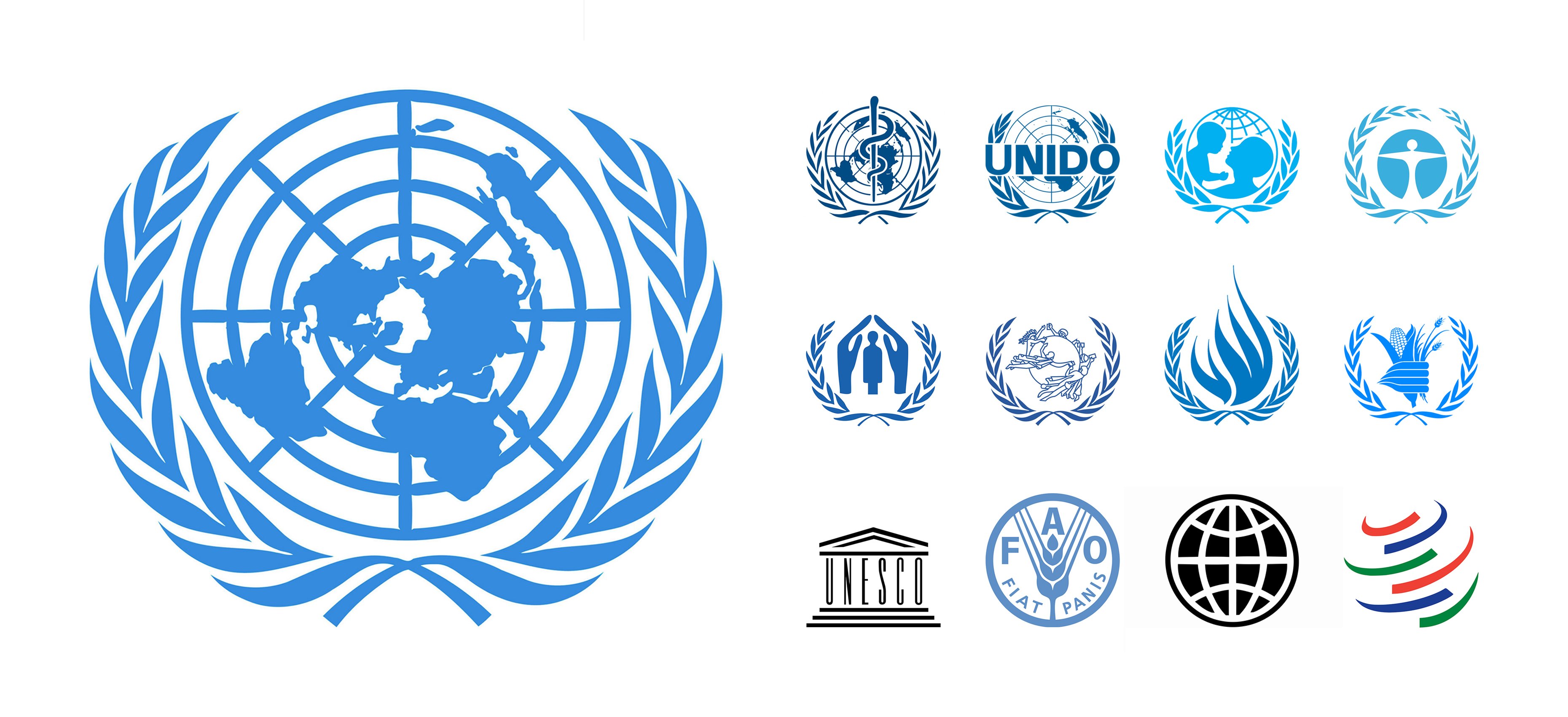 Международные организации 2024 года. Организация Объединенных наций ЮНЕСКО. Лого организация Объединенных наций (ООН). Международные экономические организации эмблемы.