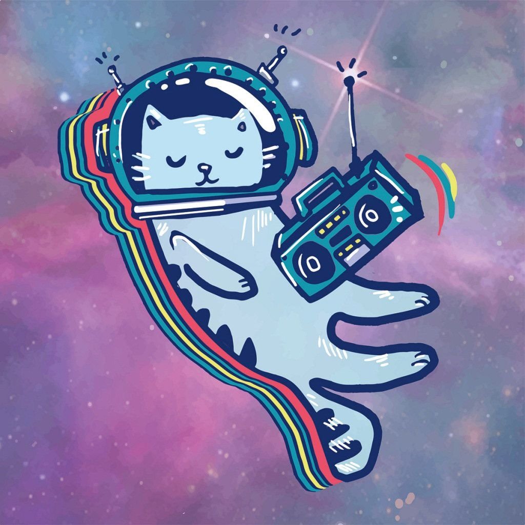 Space animals. Кот космонавт. Кот космонавт рисунок. Котик в космосе. Кот космос арт.