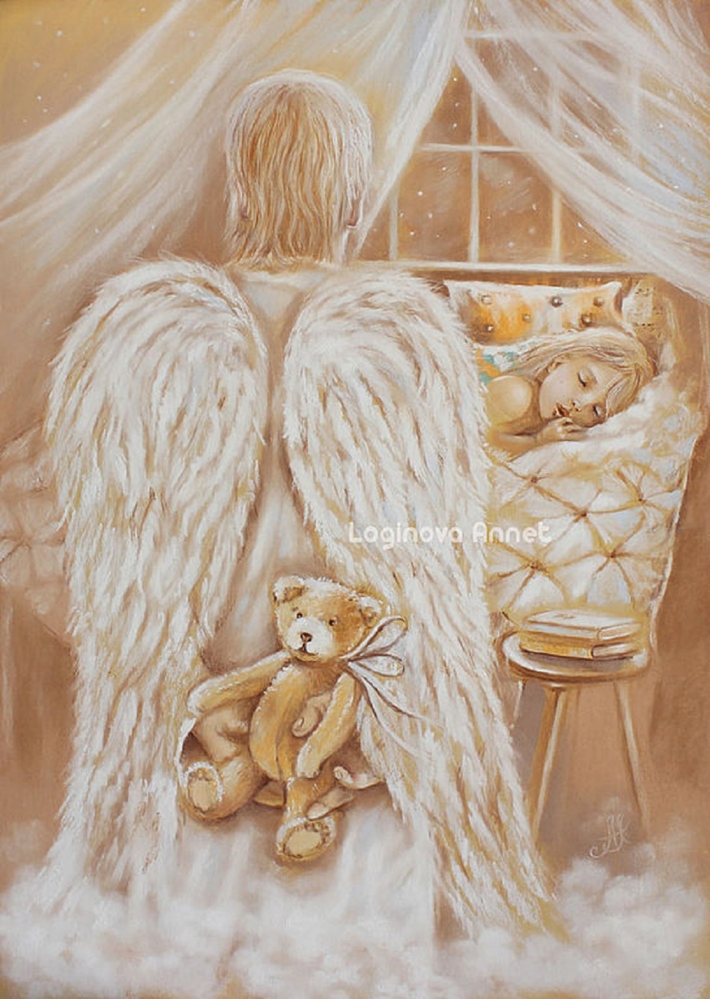 Мама добрый ангел. Аннет Логинова ангелы. Аннет Логинова художник. Картины художницы Аннет Логинова. Логинова Аннет художник картины ангелов.