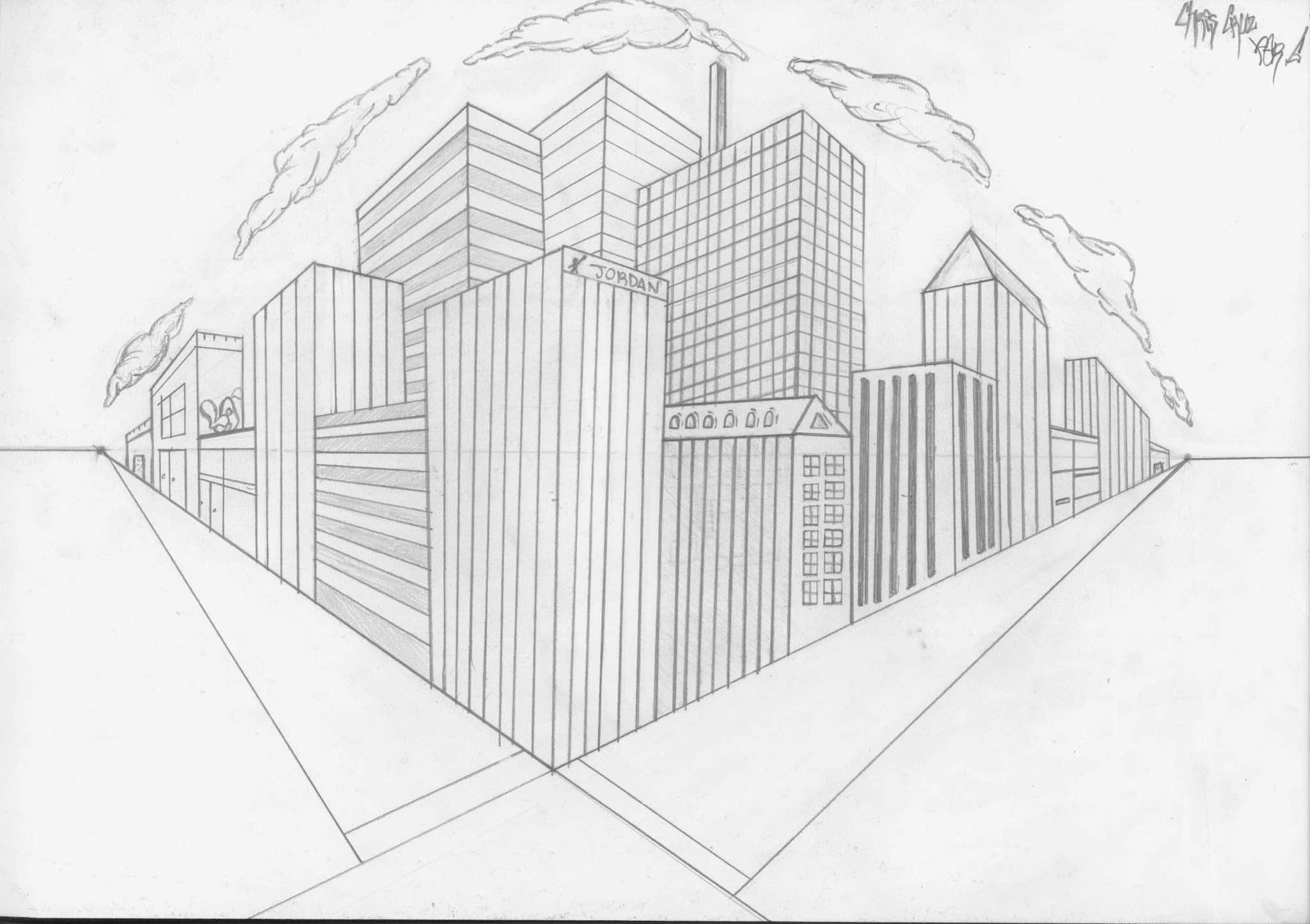 Легко город построить. Линейная перспектива архитектурный скетчинг. Одноточечная перспектива город. Город в перспективе. Рисование города в перспективе.