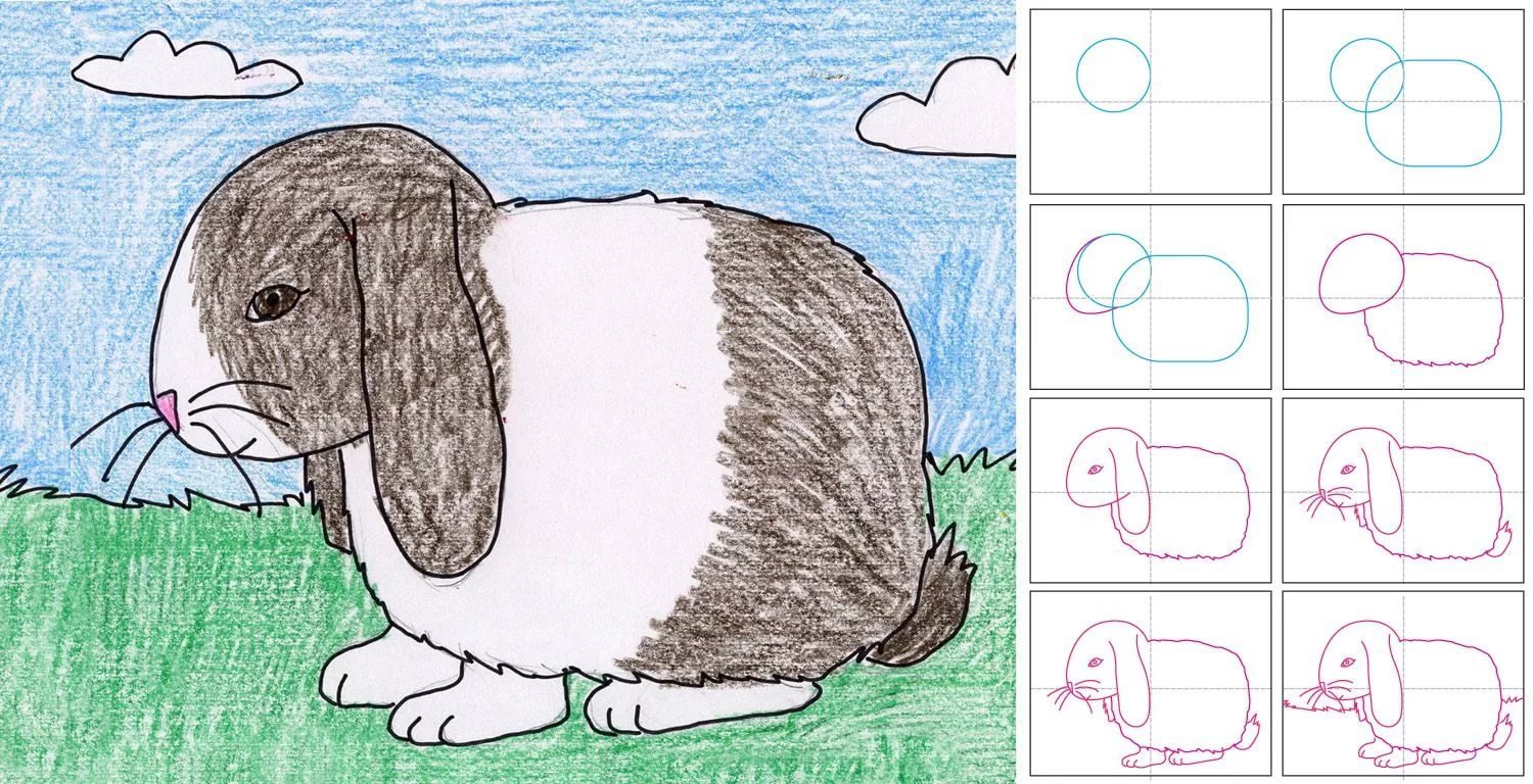 Рисовать в первом классе. Кролик рисунок карандашом для детей. Поэтапное рисование зайца. Рисование 3 класс. Рисунки животных для детей легкие.