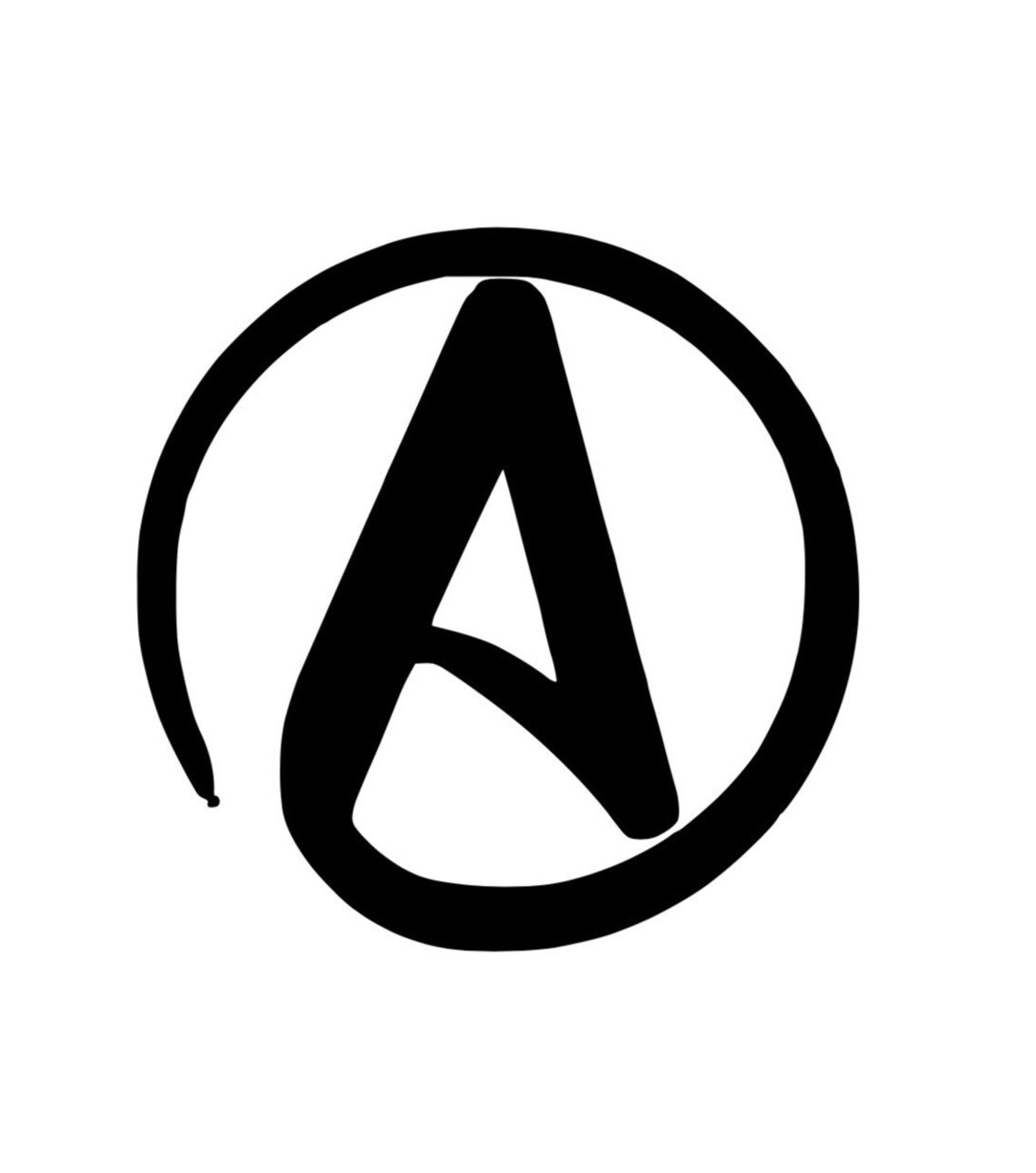 В черном круге буква. Логотип. Стилизованная буква а. Символы буквы. Значок.