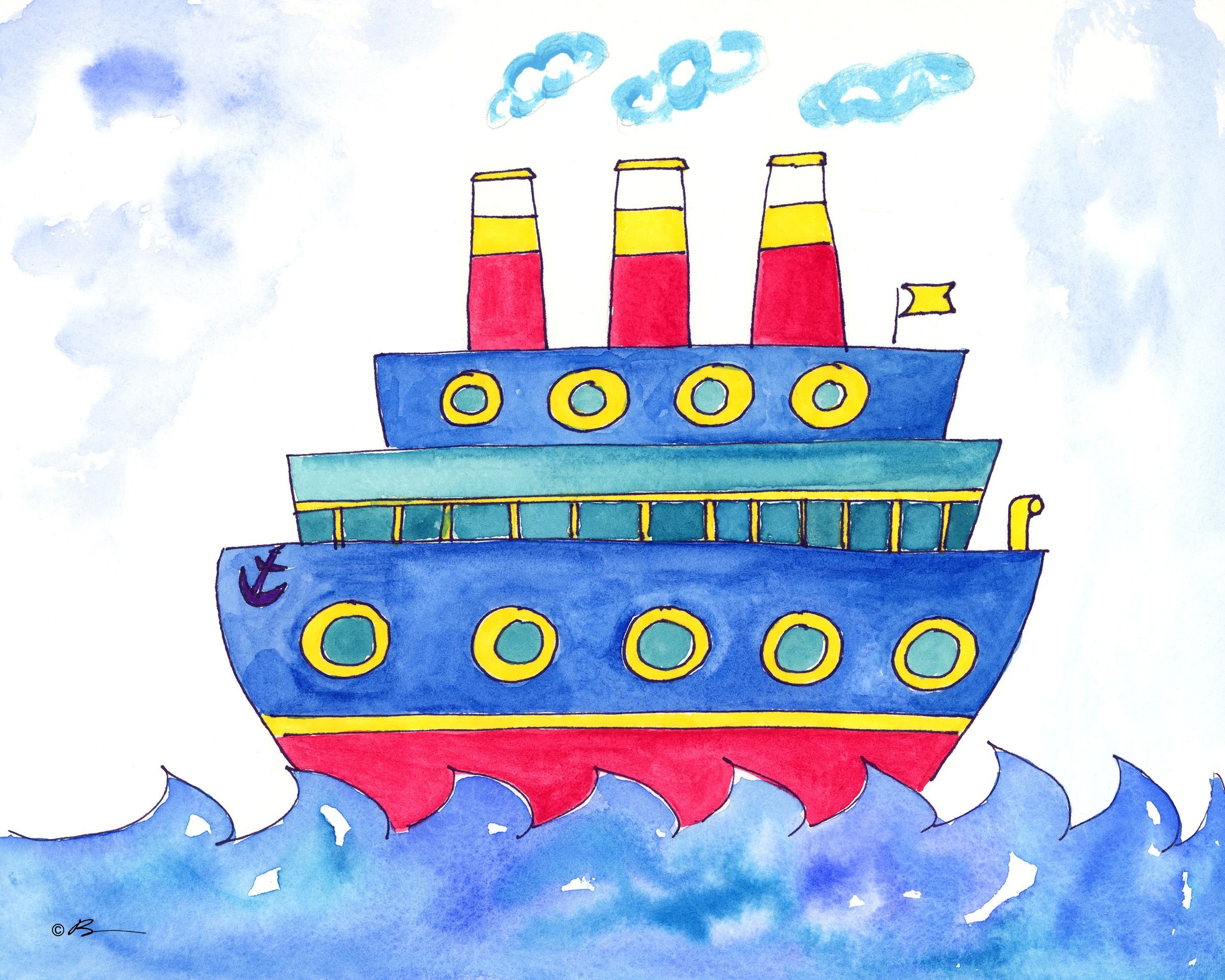 Изображал пароход. Рисование корабля для детей. Рисование пароход. Рисование корабль в старшей группе. Корабль для детей.