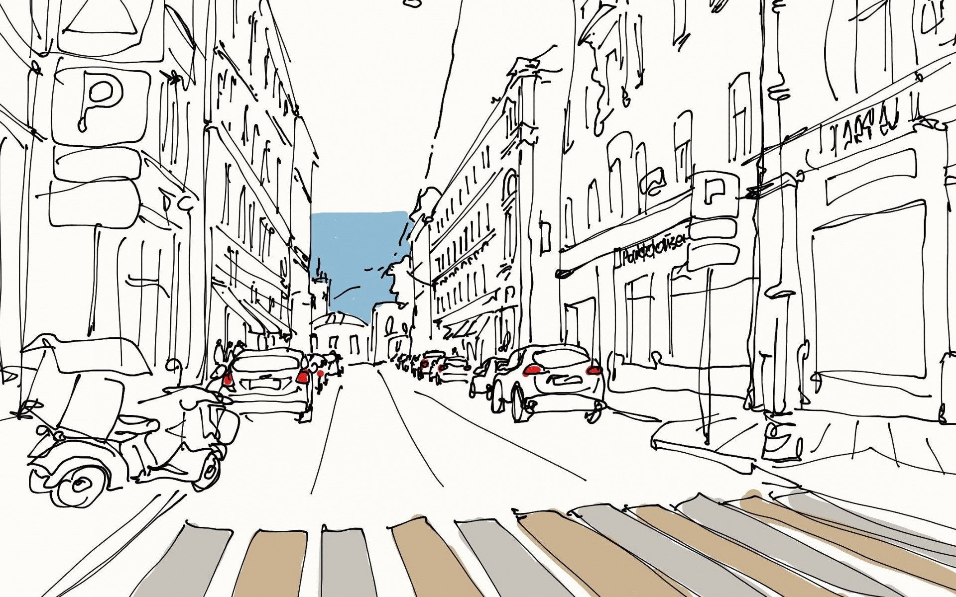 Нарисовать рисунок улицы. Улица рисунок. Эскиз города. Перспектива улицы города. Перспектива рисунок.