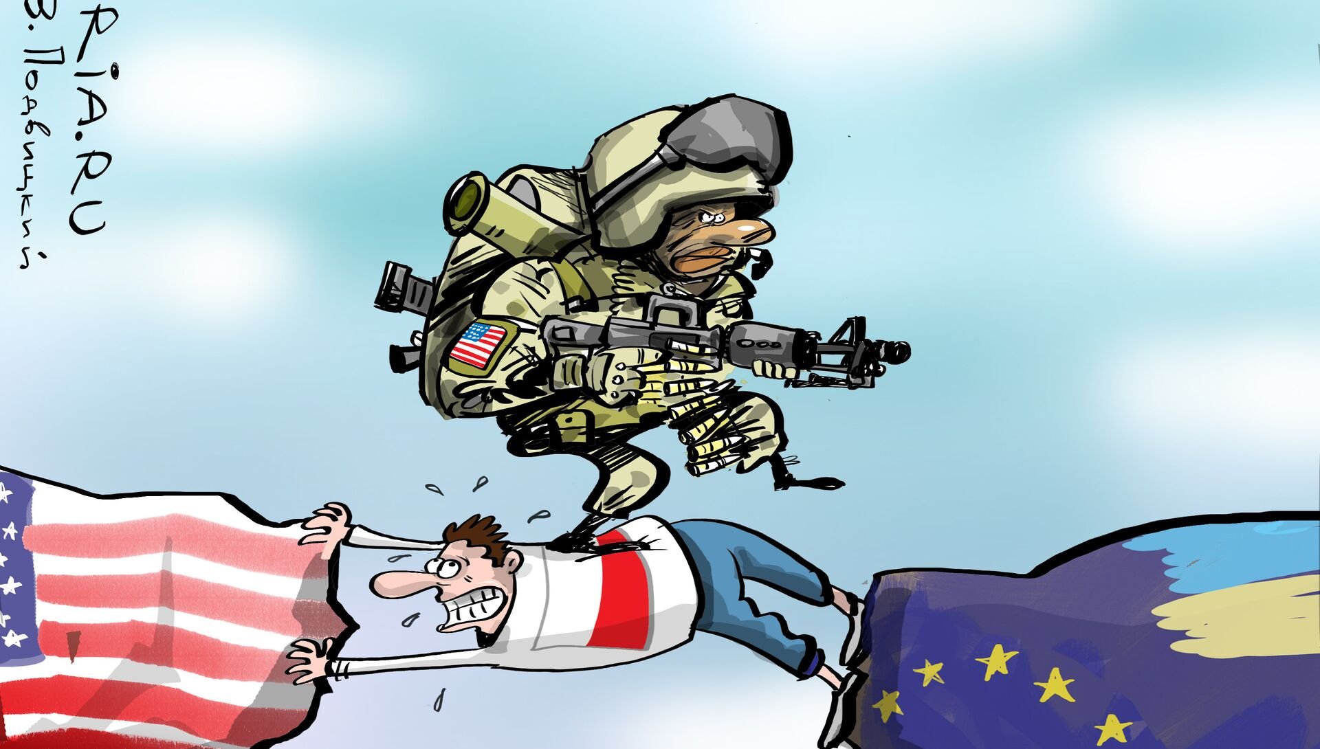 Россия против поляков. НАТО карикатура. Россия НАТО карикатура. Карикатуры на американских военных.