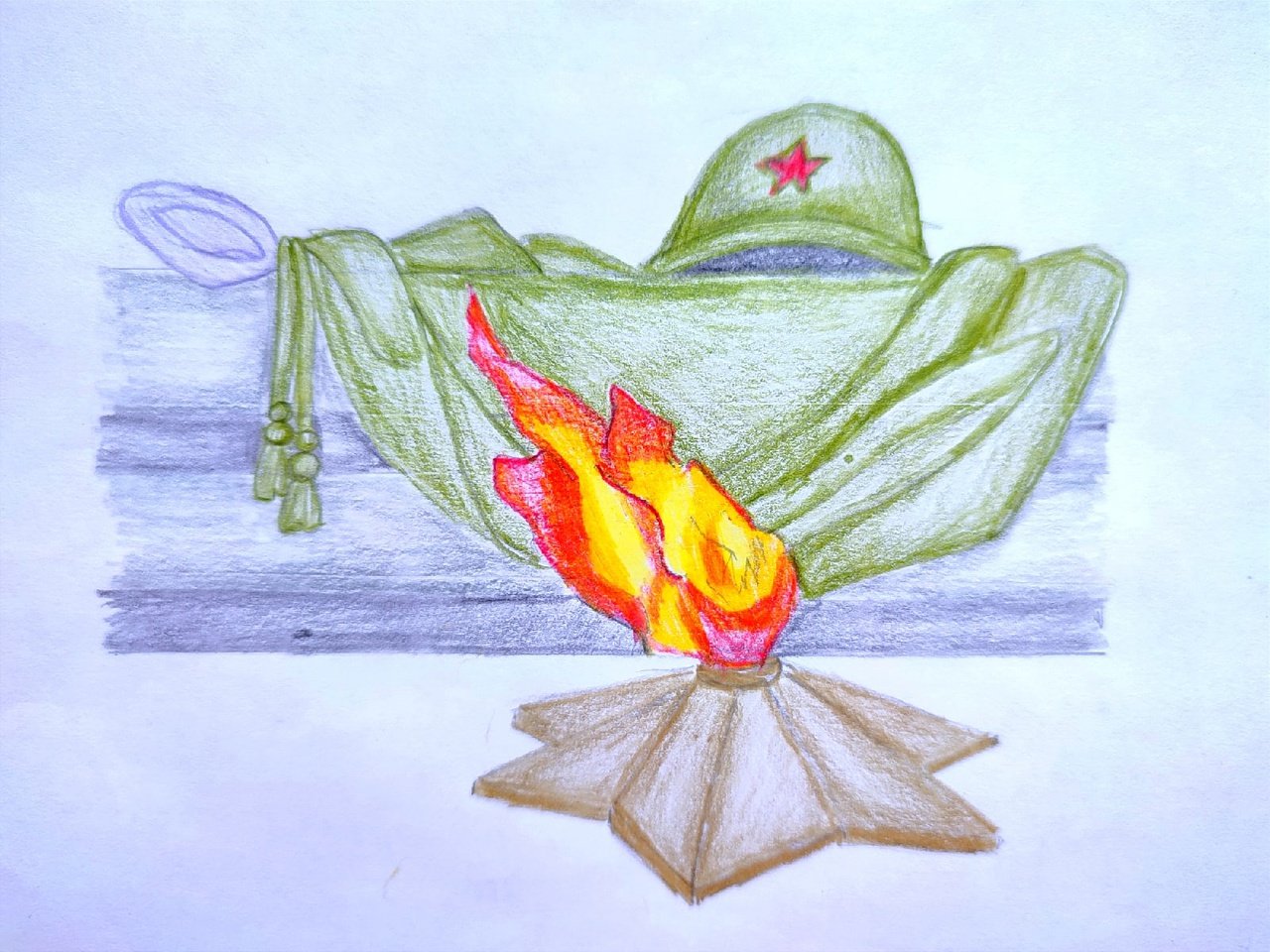 Нарисовать рисунок вечный огонь. Вечный огонь рисунок. Детские рисунки вечный огонь. Вечный огонь рисунок для детей. Вечный огонь рисунок к Дню Победы.