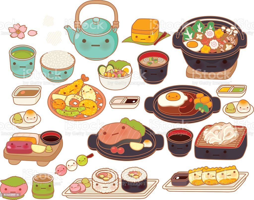 Корейская еда рисунки