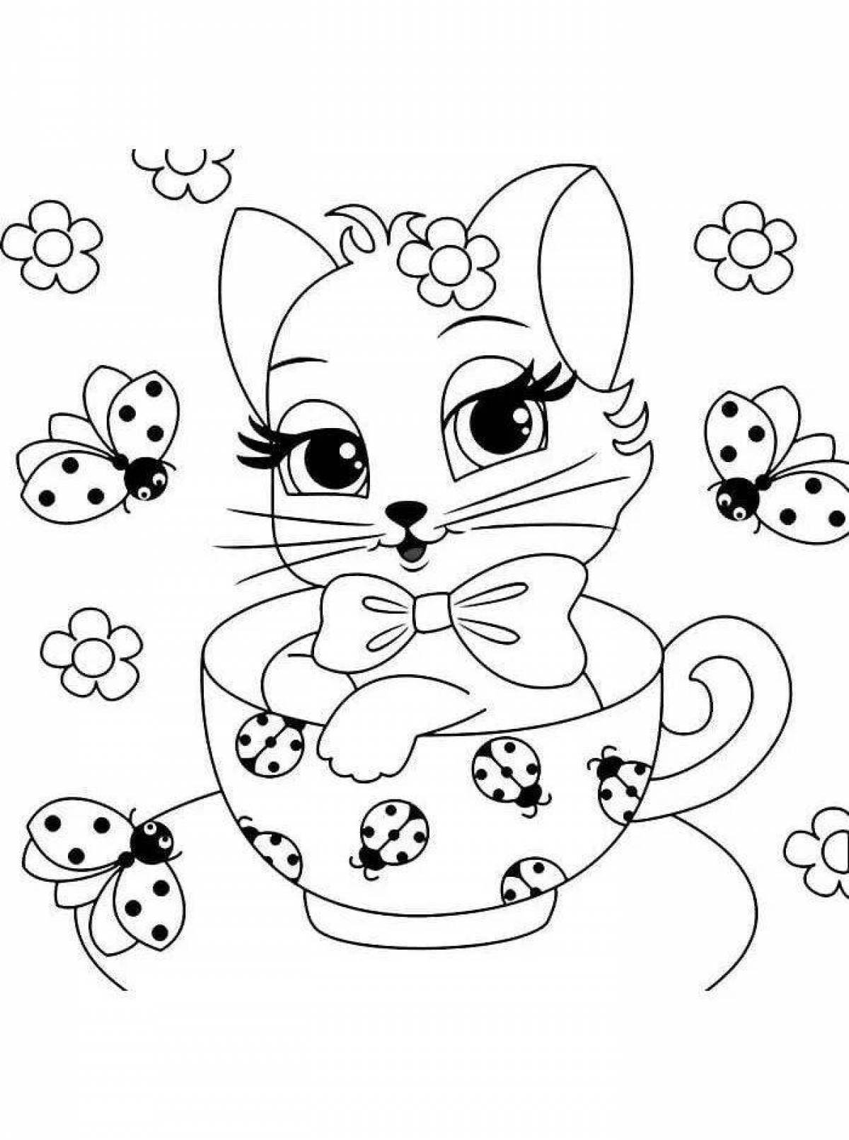 Раскраска кошечка для детей 4 5. Раскраска для девочек котята. Котик раскраска для детей. Котенок раскраска для детей. Кошечка раскраска для детей.