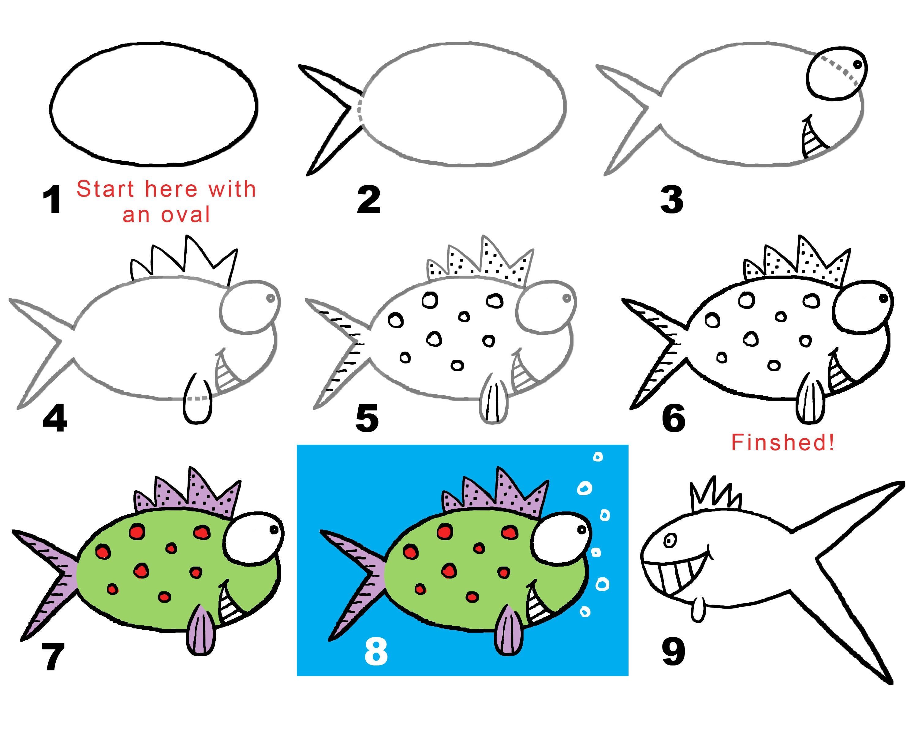 Рыбы рисунок 3 класс. Поэтапное рисование рыбы для детей. Поэтапное рисование рыбки. Рисование рыбки поэтапно для детей. Поэтапное рисование рыбки для детей.