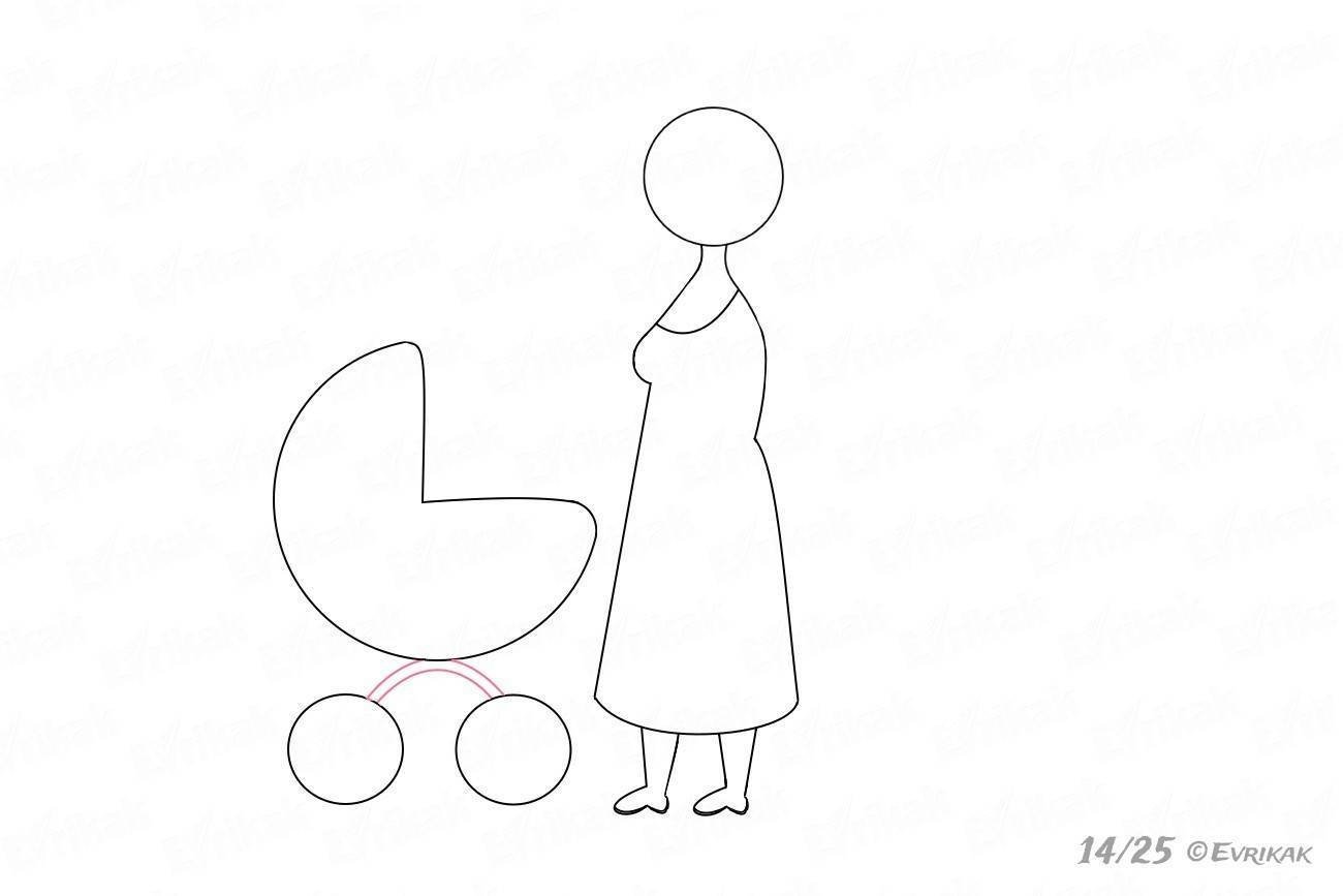 Изо 4 класс материнство презентация поэтапное рисование. Рисунок для мамы легкий. Рисунок мамы для срисовки. Рисунки карандашом для мамы лёгкие. Мама с коляской рисунок карандашом.
