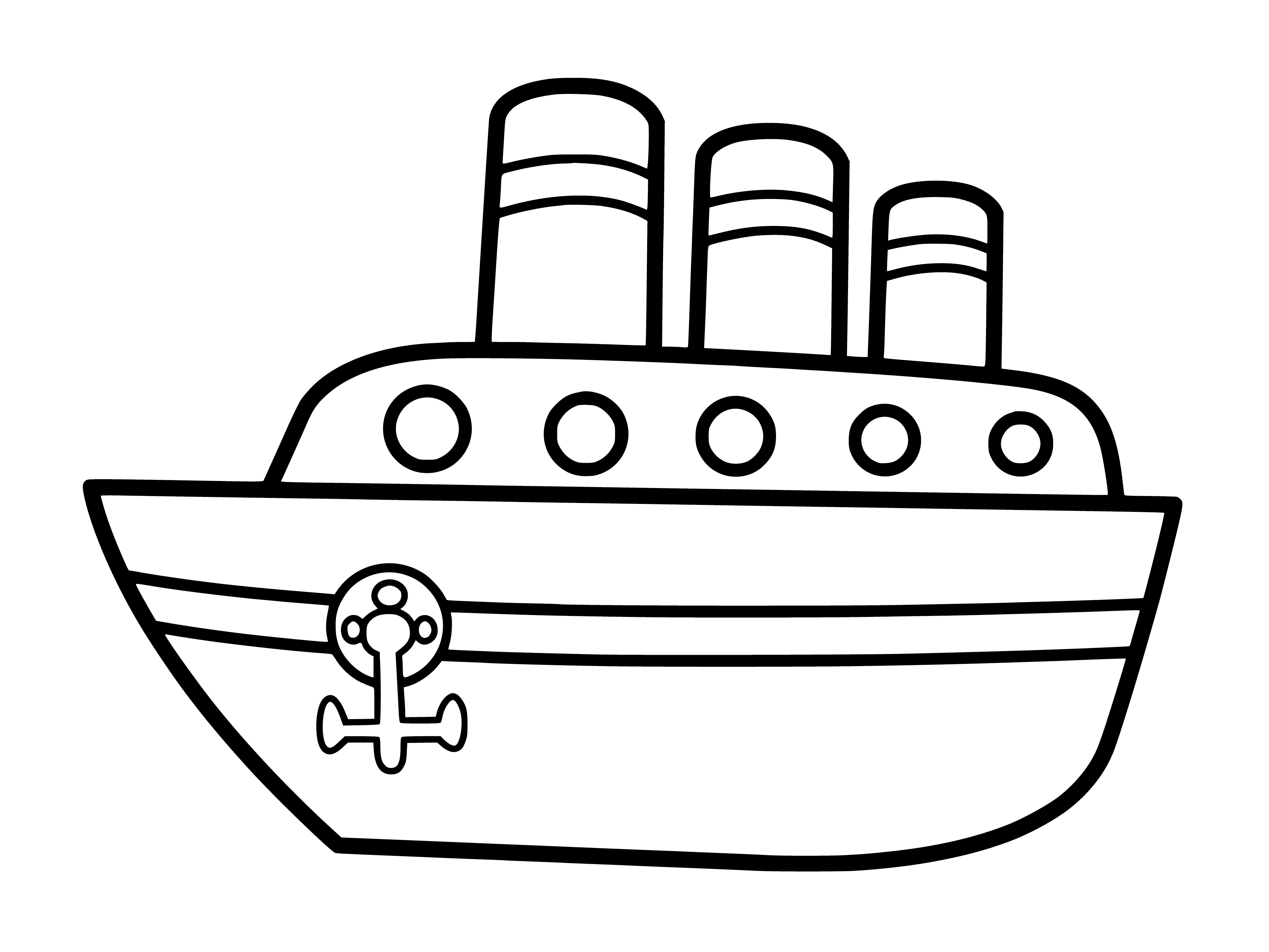 Рисунок белый пароход - 64 фото