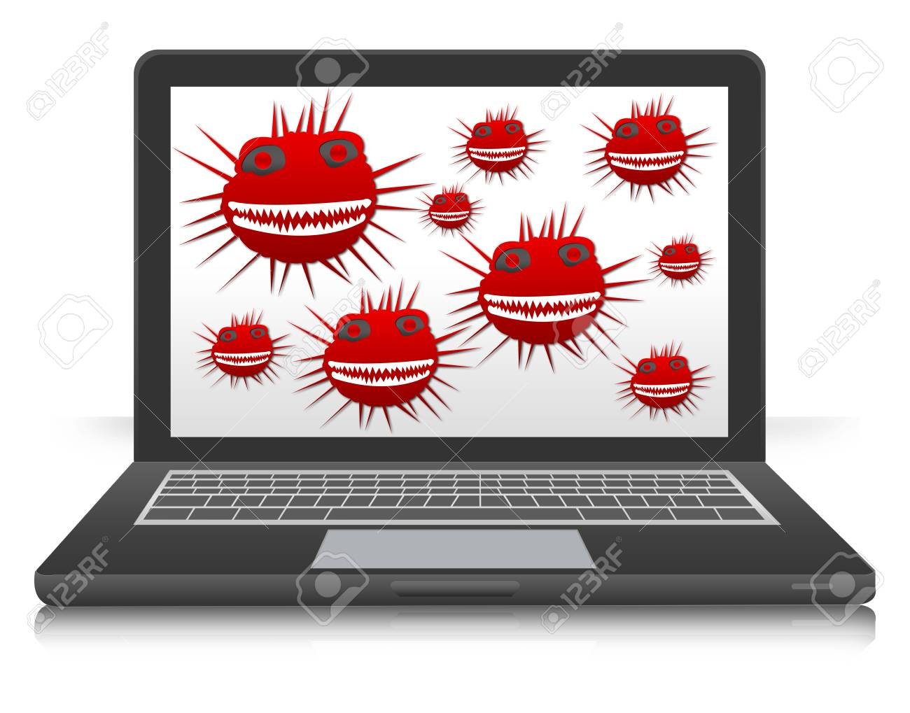 Вирусы в пересылаемых картинках. Компьютерные вирусы. Вирус на компьютере. Компьютерные вирусы картинки. Компьютерный вирус иллюстрация.